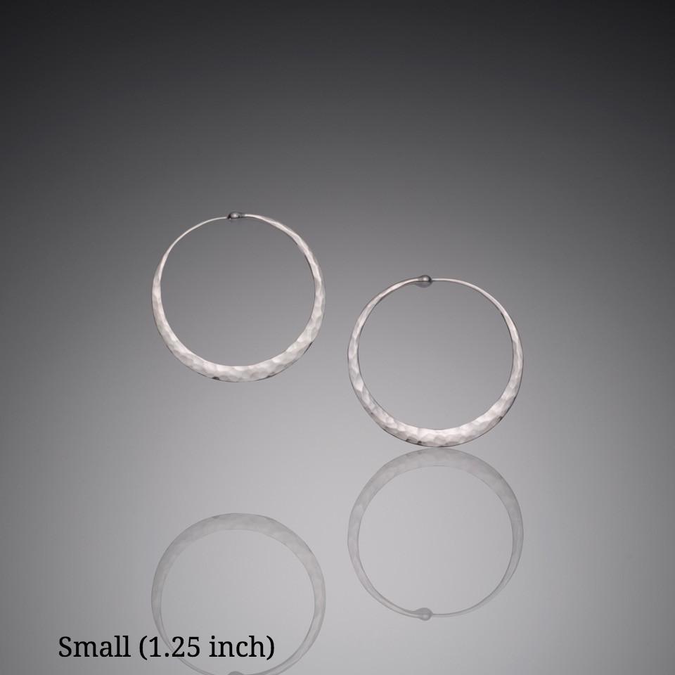 Bold Large Silver Hoops | Astrid & Miyu Earrings